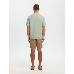 Selected Homme Cran Short Sleeve Knit Zip Polo